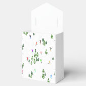 Ballotins Skieurs Illustration Ski Noël (Ouvert)