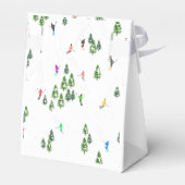 Ballotins Skieurs Illustration Ski Noël (Arrière)