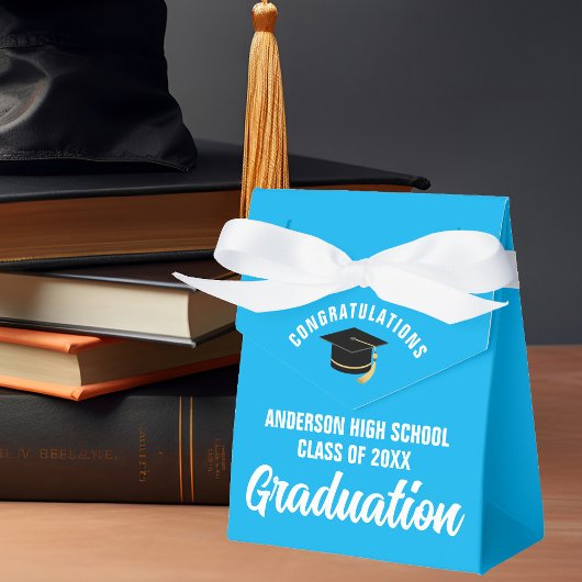 Ballotins Sky Blue Graduation Party Customisée