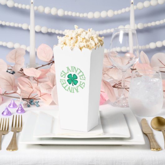 Ballotins Slainte white popcorn boxes (Mariage)