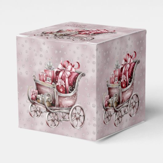 Ballotins Sleigh De Noël Avec Cadeaux Ballotin De Vacances (Verso)