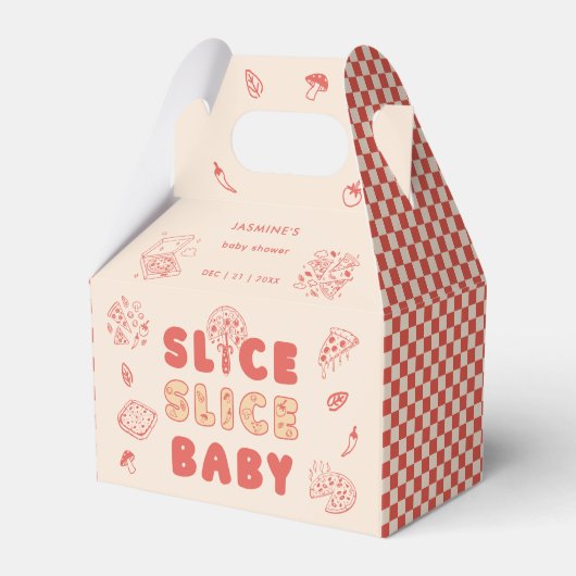 Ballotins Slice Slice Baby Pizza Hand Drawn Baby Shower (Verso)