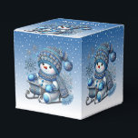 Ballotins Sliding Snowman Christmas Holiday Box<br><div class="desc">Belle boîte cadeau de Noël Snowman</div>