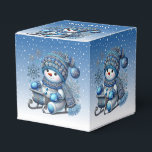 Ballotins Sliding Snowman Christmas Holiday Box<br><div class="desc">Belle boîte cadeau de Noël Snowman</div>
