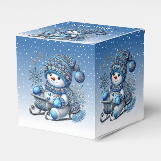 Ballotins Sliding Snowman Christmas Holiday Box (Verso)
