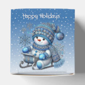 Ballotins Sliding Snowman Christmas Holiday Box (Haut)