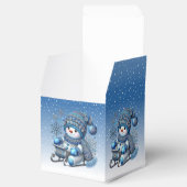Ballotins Sliding Snowman Christmas Holiday Box (Ouvert)