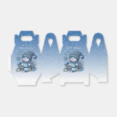 Ballotins Sliding Snowman Christmas Holiday Box (Déplié)