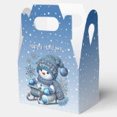 Ballotins Sliding Snowman Christmas Holiday Box (Ouvert)