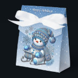 Ballotins Sliding Snowman Christmas Holiday Box<br><div class="desc">Belle boîte cadeau de Noël Snowman</div>