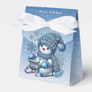 Ballotins Sliding Snowman Christmas Holiday Box