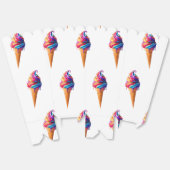 Ballotins SlipperyJoe's vibrante crème glacée cone classique (Déplié)