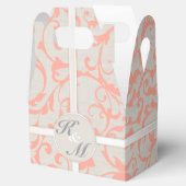 Ballotins SmartElegance Coral Wedding Favor Boxes (Ouvert)