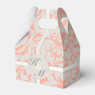 Ballotins SmartElegance Coral Wedding Favor Boxes