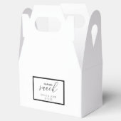 Ballotins Snack de minuit blanc et noir Mariage personnalisé (Ouvert)