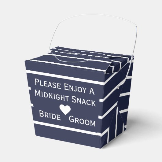 Ballotins Snack de minuit boîte de préférence mariage (Verso)