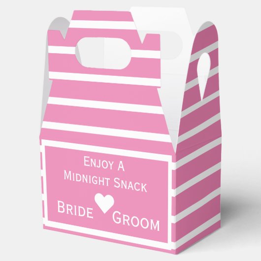 Ballotins Snack de minuit boîte de préférence mariage (Ouvert)