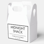 Ballotins Snack Minuit Minimaliste Personnalisé Mariage Fave (Ouvert)