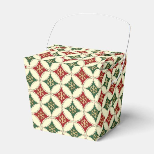 Ballotins Snowflake Circles-3-PARTY FAVOR BOX, sortir (Verso)