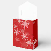 Ballotins Snowflakes blanc rouge Noël minimaliste (Ouvert)