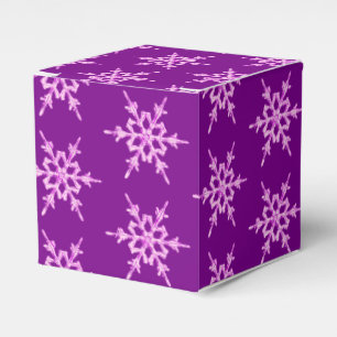 Ballotins Snowflakes, cristaux d'orchidées pâles sur violet
