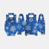 Ballotins Snowflakes de Noël Ballotin bleu et argent (Déplié)