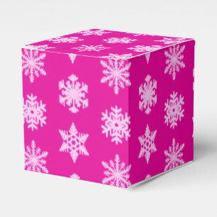 Ballotins Snowflakes Ikat - Fuchsia et rose glace