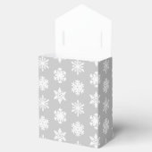 Ballotins Snowflakes Ikat - Gris et blanc argenté (Ouvert)