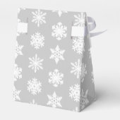 Ballotins Snowflakes Ikat - Gris et blanc argenté (Arrière)