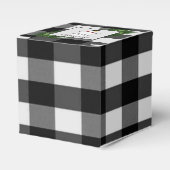 Ballotins Snowman Buffalo Plaid Ballotin (Verso)