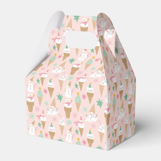 Ballotins Snowman Crème glacée cônes Noël Motif (Arrière)