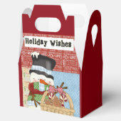 Ballotins Snowman Noël boîte cadeau de vacances (Ouvert)