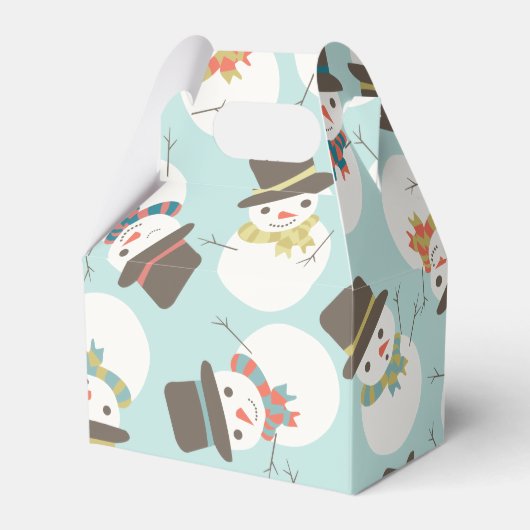 Ballotins Snowman Party Mini boîte cadeau (Verso)