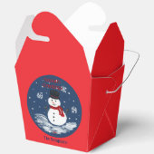 Ballotins Snowman Rouge PERSONNALISER Cookie Boîte de traite (Ouvrir)