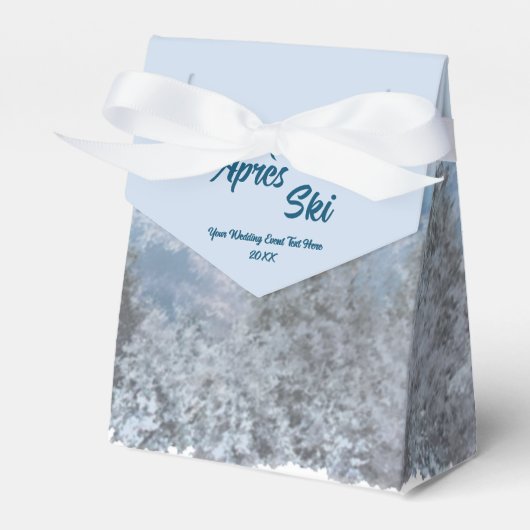 Ballotins Snowy Mountain Forest Apres Ski Mariage Event (Verso)