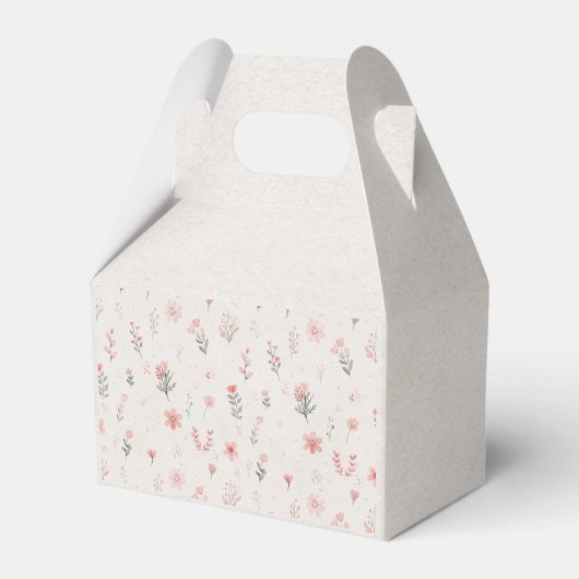 Ballotins Soft Botanical Pattern Favor Box (Verso)