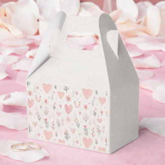 Ballotins Soft Heart Pattern Favor Box