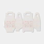 Ballotins Soft Heart Pattern Favor Box (Déplié)