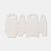 Ballotins Soft Heart Pattern Favor Box (Déplié)