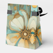 Ballotins Soft Peach Light Jardin Abstrait Turquoise (Arrière)