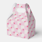 Ballotins Soft Pink Daisy Checkerboard Floral Pattern (Verso)