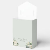 Ballotins Soft Sage Green Floral Wedding Favor Box (Ouvert)