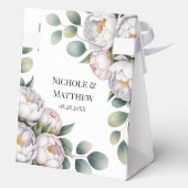 Ballotins Soft White Peony with Eucalyptus Leaves Wedding (Verso)