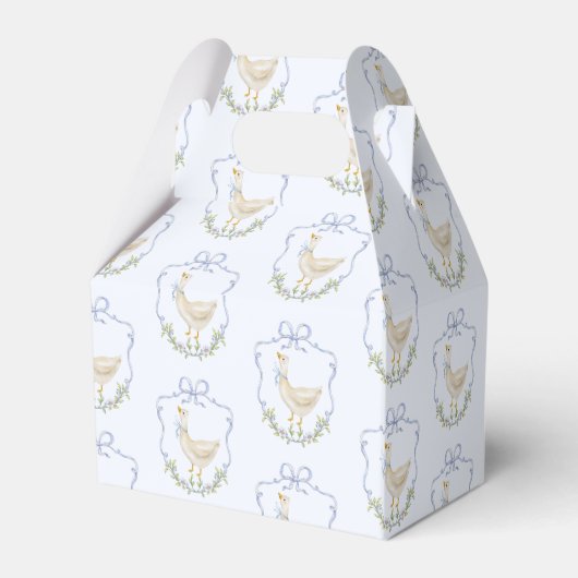 Ballotins Soignée Goose Blue Bow bébé garçon douche (Arrière)