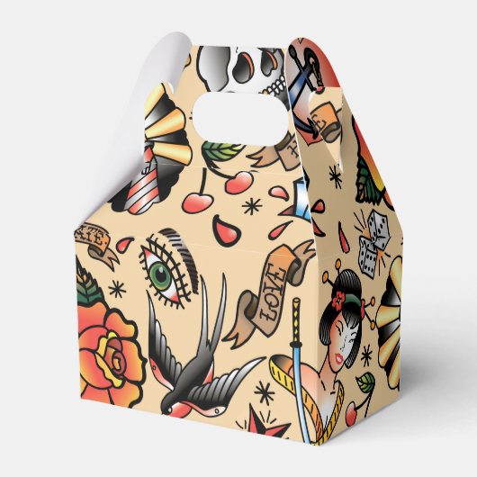 Ballotins Soirée carrelée pour les amateurs de tatouage (Verso)