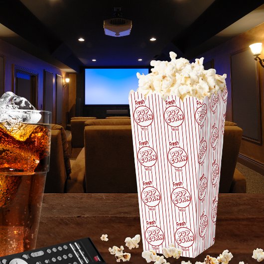 Ballotins Soirée cinéma ou soirée Motif de Popcorn frais