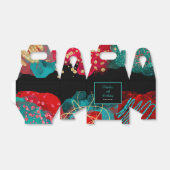 Ballotins Soirée d'anniversaire d'alcool rouge et turquoise (Déplié)