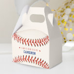 Ballotins Soirée de baseball Sport joyeuse fête d'anniversai<br><div class="desc">Ballotin d'anniversaire rouge blanc et bleu / softball heureux. Personnalisez-le avec les détails de votre fête anniversaire. Idéal pour les amateurs de sport ou les athlètes.</div>