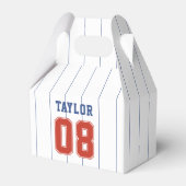 Ballotins Soirée de baseball Sport Pinstripe Anniversaire (Verso)