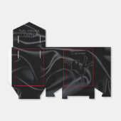 Ballotins Soirée de célibataire en satin noir (Déplié)